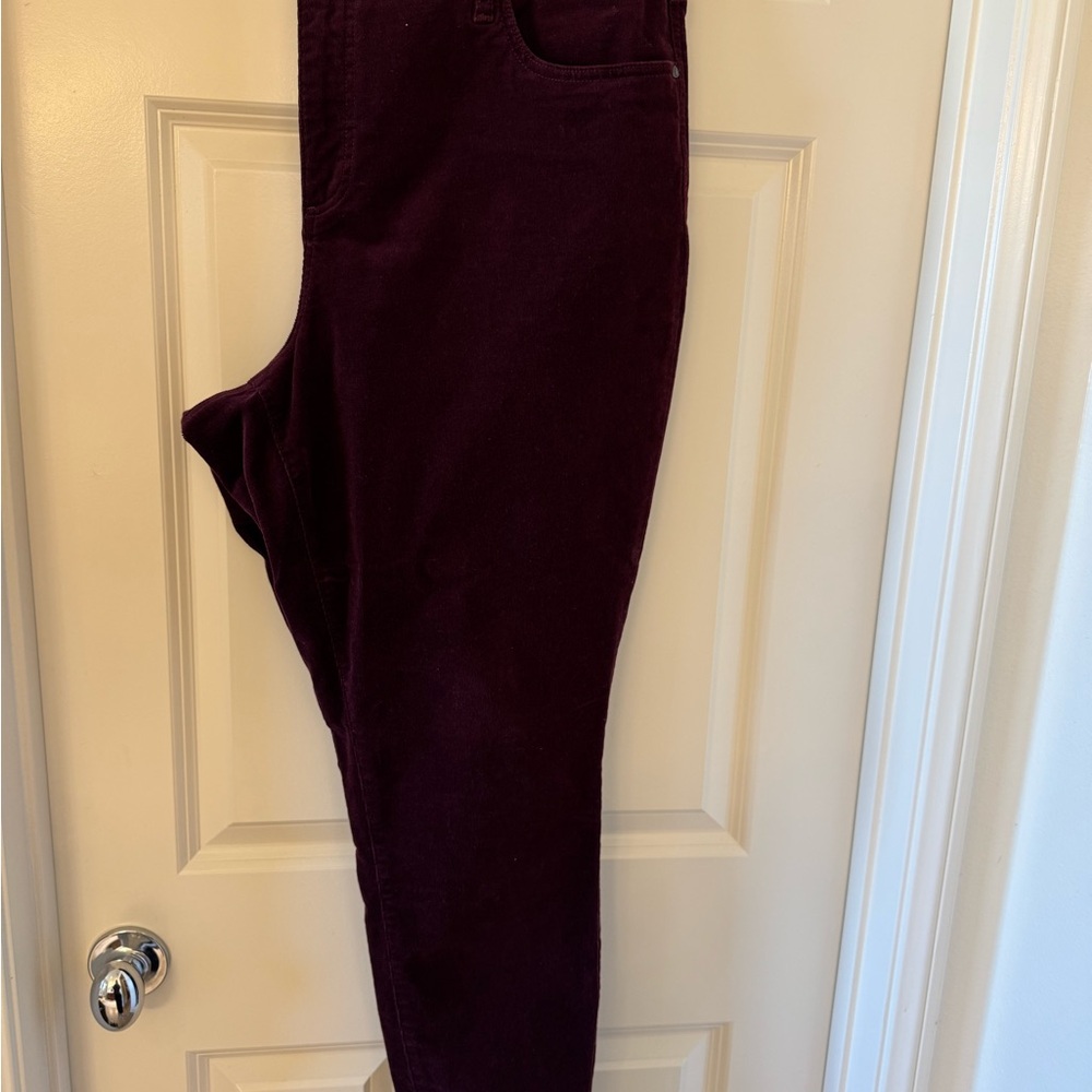 Kut from the Kloth Maroon Corduroy Skinny Jeans - Picture 3 of 9